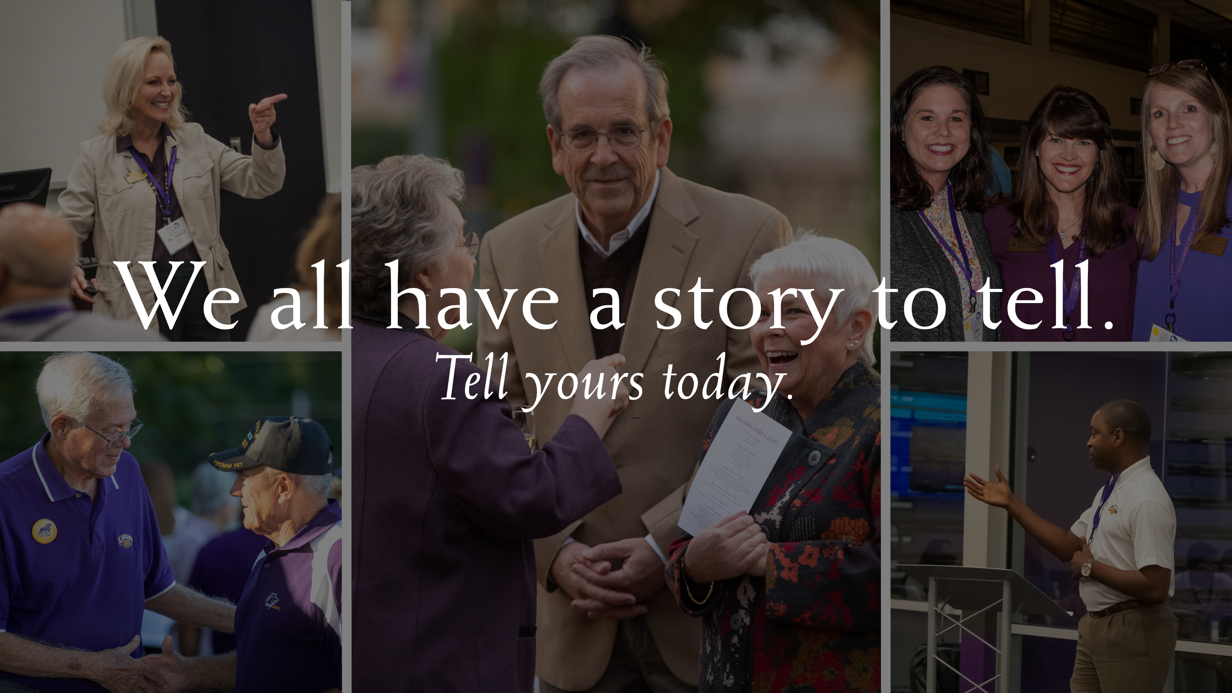 We all have a story to tell. Tell yours today.